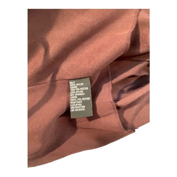 KM COLLECTIONS Women’s Brown Spaghetti Sleeves Maxi Dress Size 10 - Picture 7 of 14